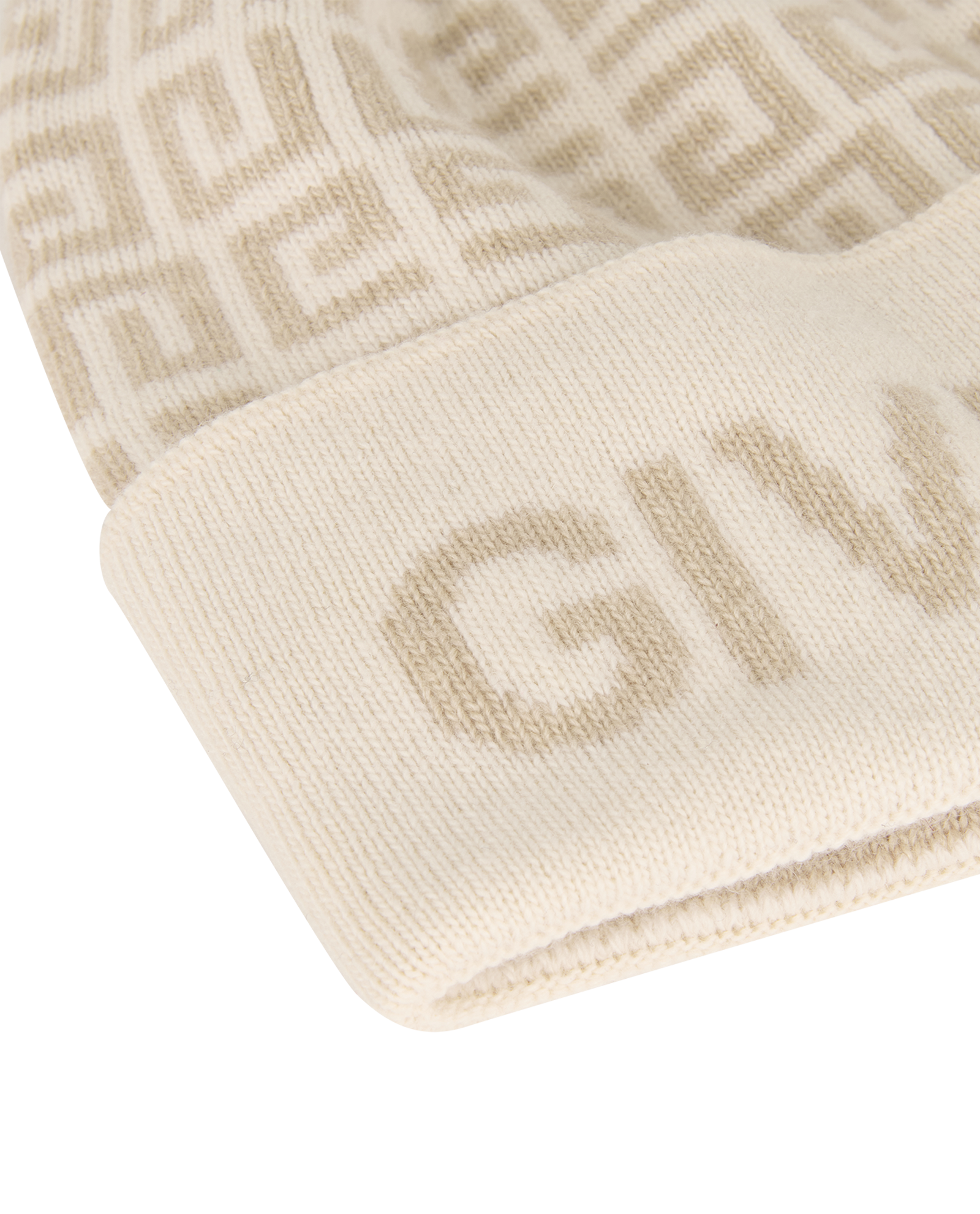 Givenchy 4G Embroidered Raised Logo Wool Beanie Cream Off White One Size NWT GIVENCHY Logo Beanie Watchcap Hat Wool 4G Emroidered Unisex  main image 3