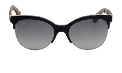 Chanel Tweed Sunglasses, front view