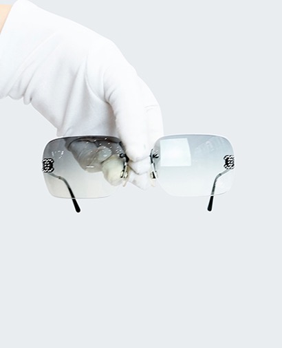 Chanel 4017 Rimless Sunglasses, front view