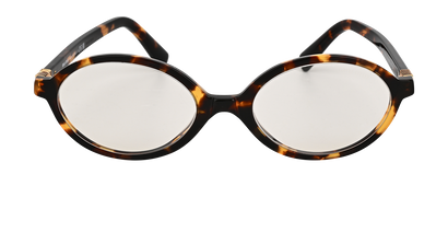 Miu Miu SMU04Z Oval Eyeglasses, &pound;120, Accessories, Brown, Front view