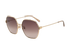 Gucci GG1285SA Hexagonal Sunglasses, &pound;150, Accessories, Gold, Bottom view