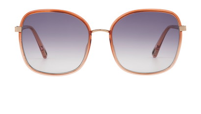 Chloe CH0031S Oversized Sunglasses, £140, Accessories, Orange, Front view