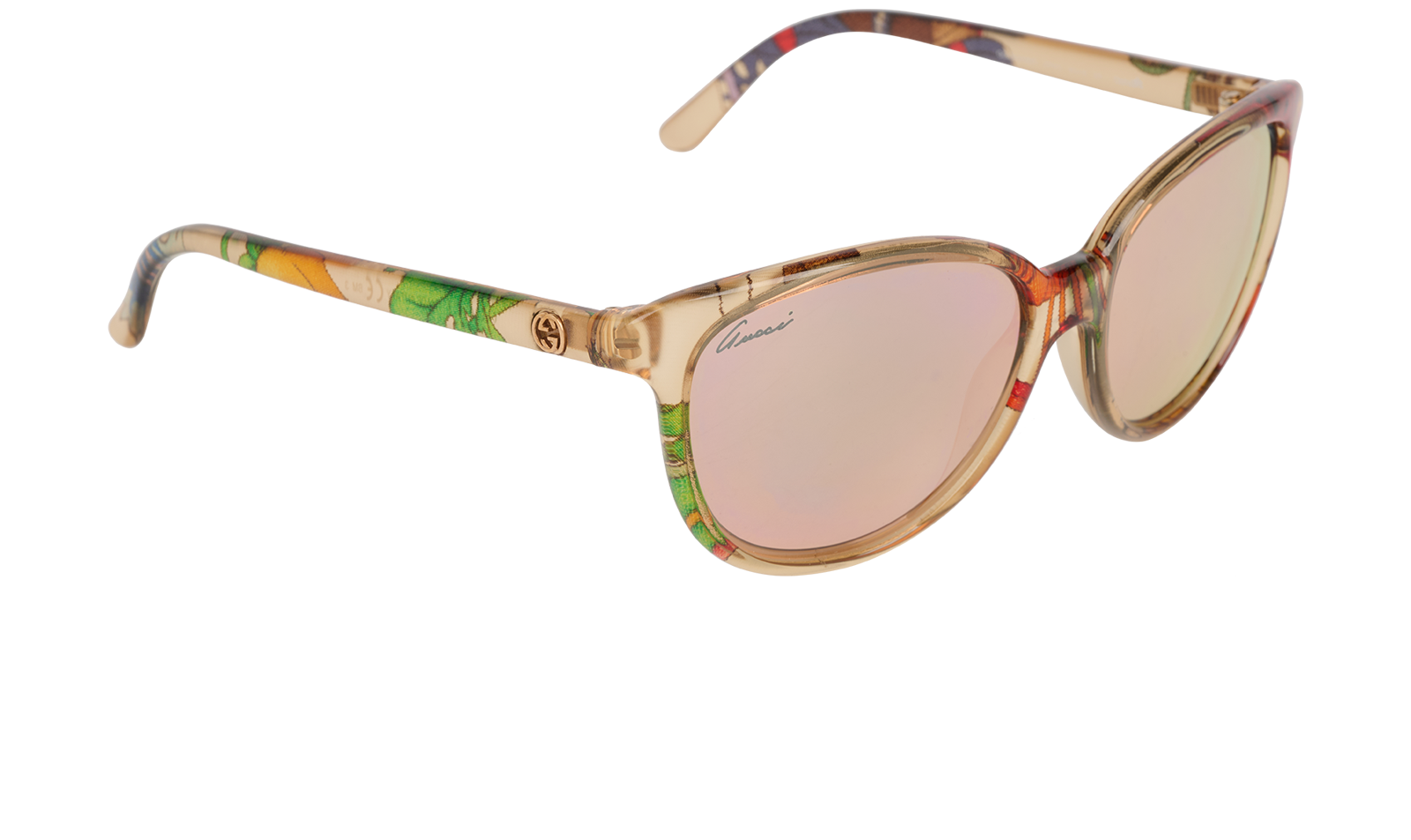 Gucci GG 3633 Round Sunglasses, &pound;130, Accessories, Brown, Side view