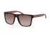 Gucci GG3535S Web Rectangle Sunglasses, &pound;140, Accessories, Brown/Green/Red, Bottom view