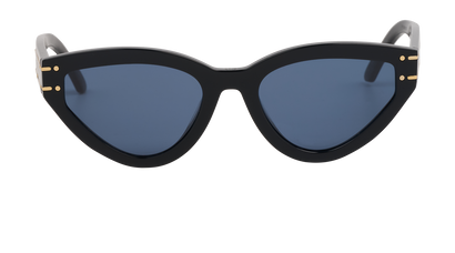 Christian Dior DiorSignature B2U Sunglasses, &pound;190, Accessories, Black, Front view