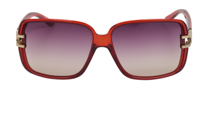 Christian Dior Josephine2 Square Sunglasses, &pound;90, Accessories, Red, Front view
