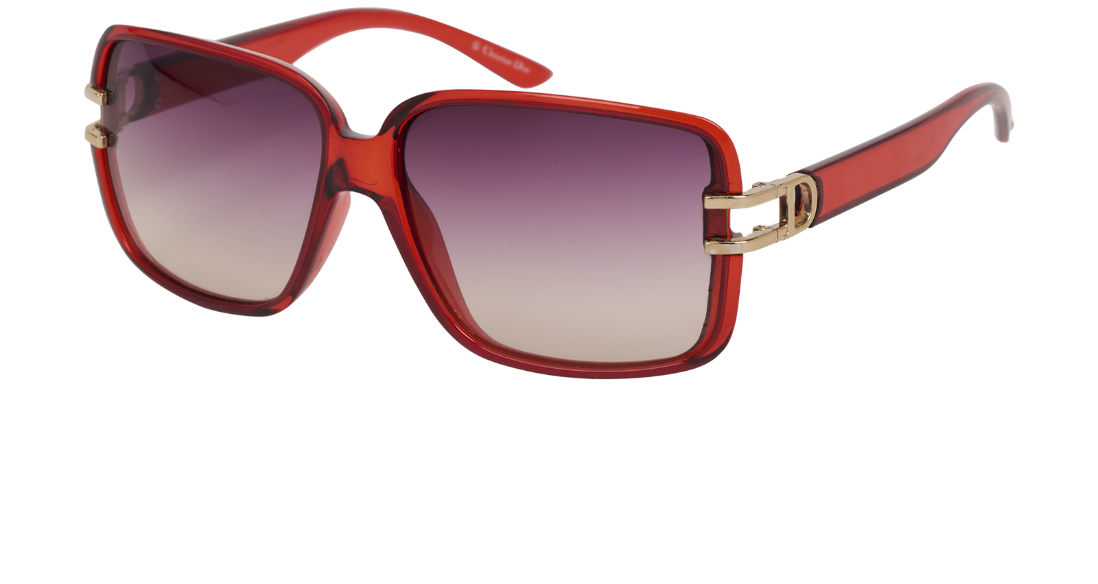 Christian Dior Josephine2 Square Sunglasses, &pound;90, Accessories, Red, Bottom view