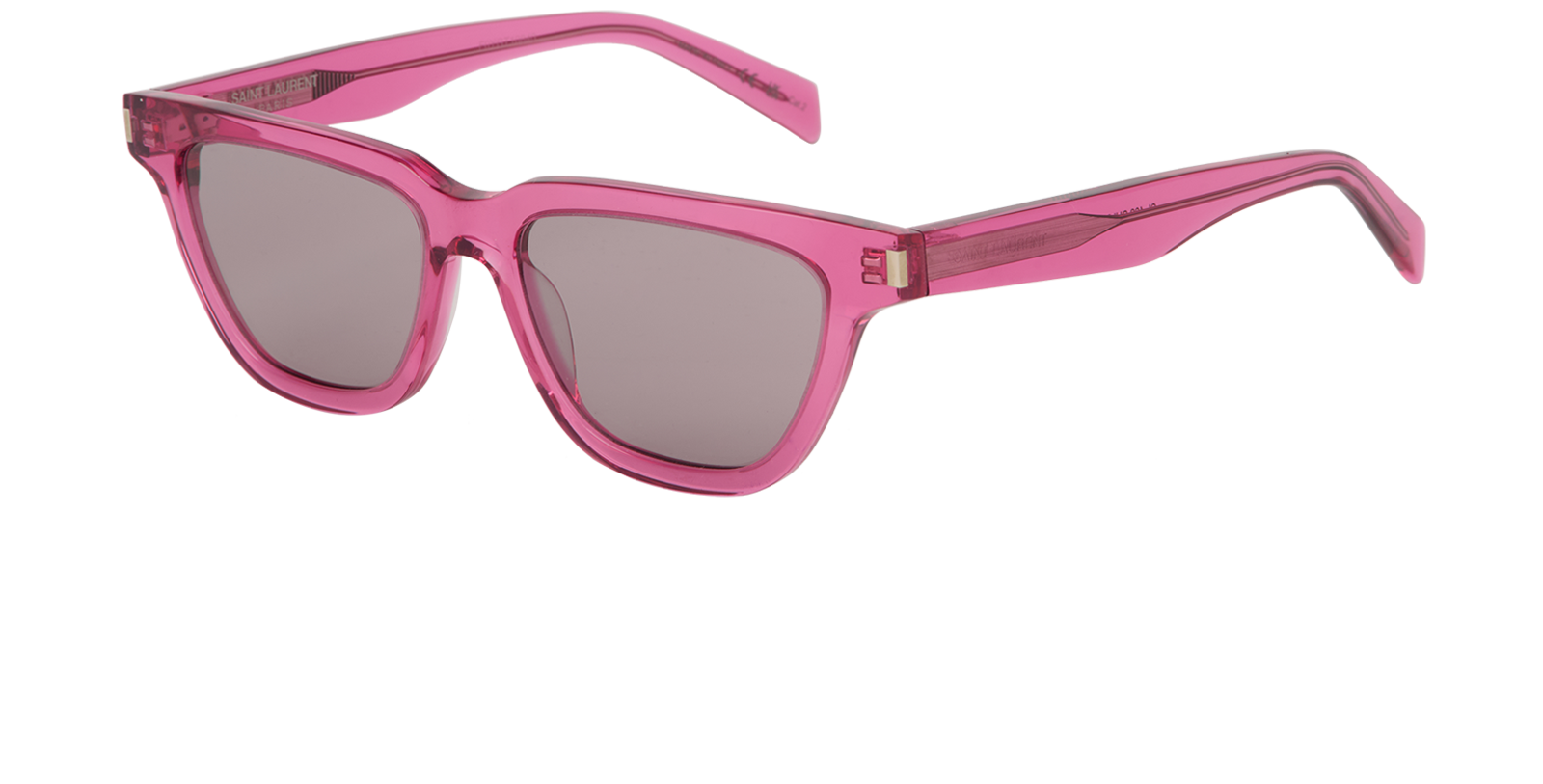 Saint Laurent SL462 Sulpice Sunglasses, &pound;140, Accessories, Pink, Bottom view