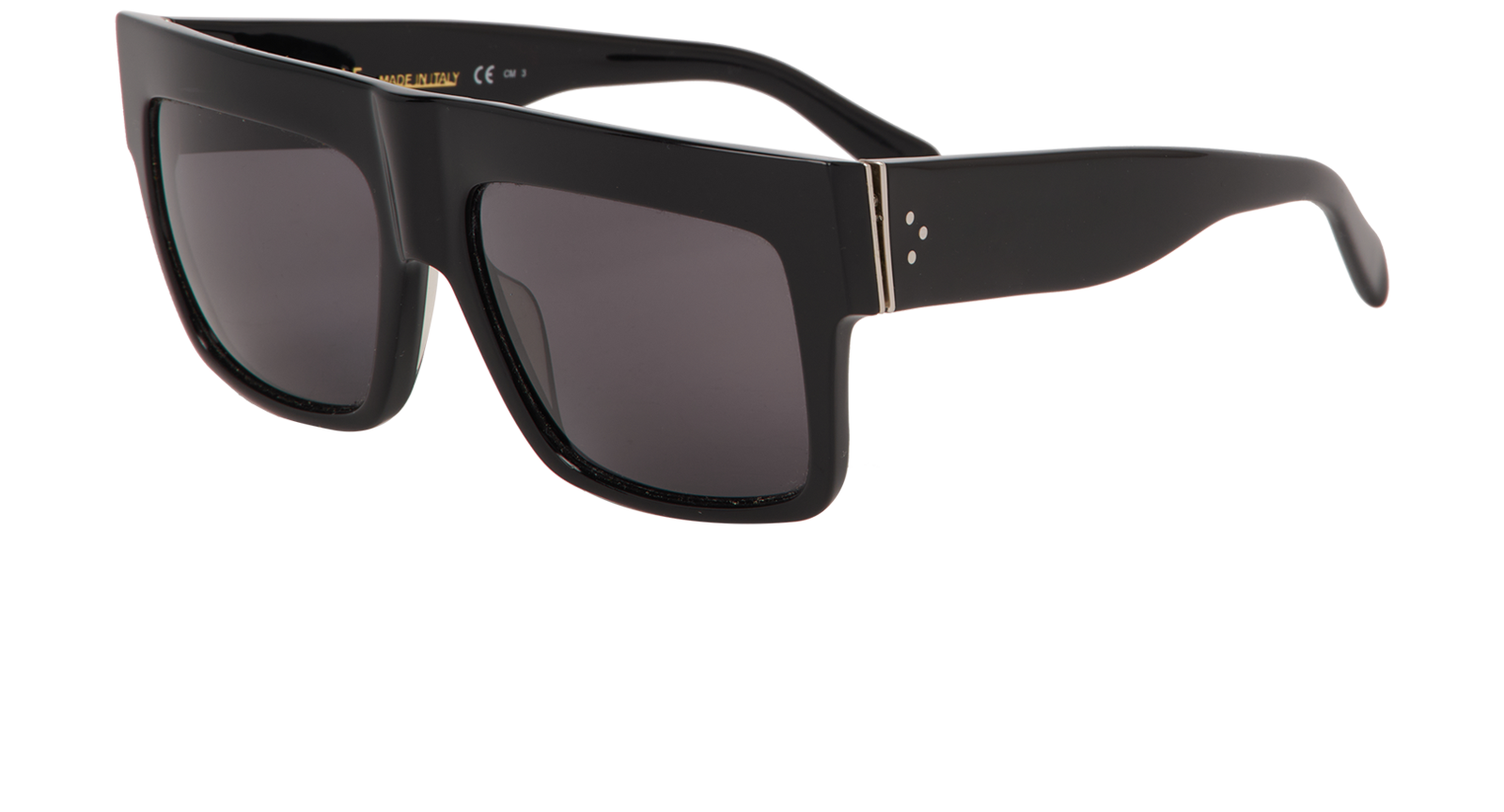 Celine CL41756 Square Sunglasses, &pound;130, Accessories, Black, Bottom view