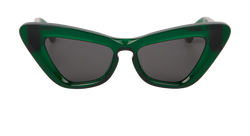 Burberry B4421-U Cat-Eye Sunglasses, Acetate, Green, B/C, 2*