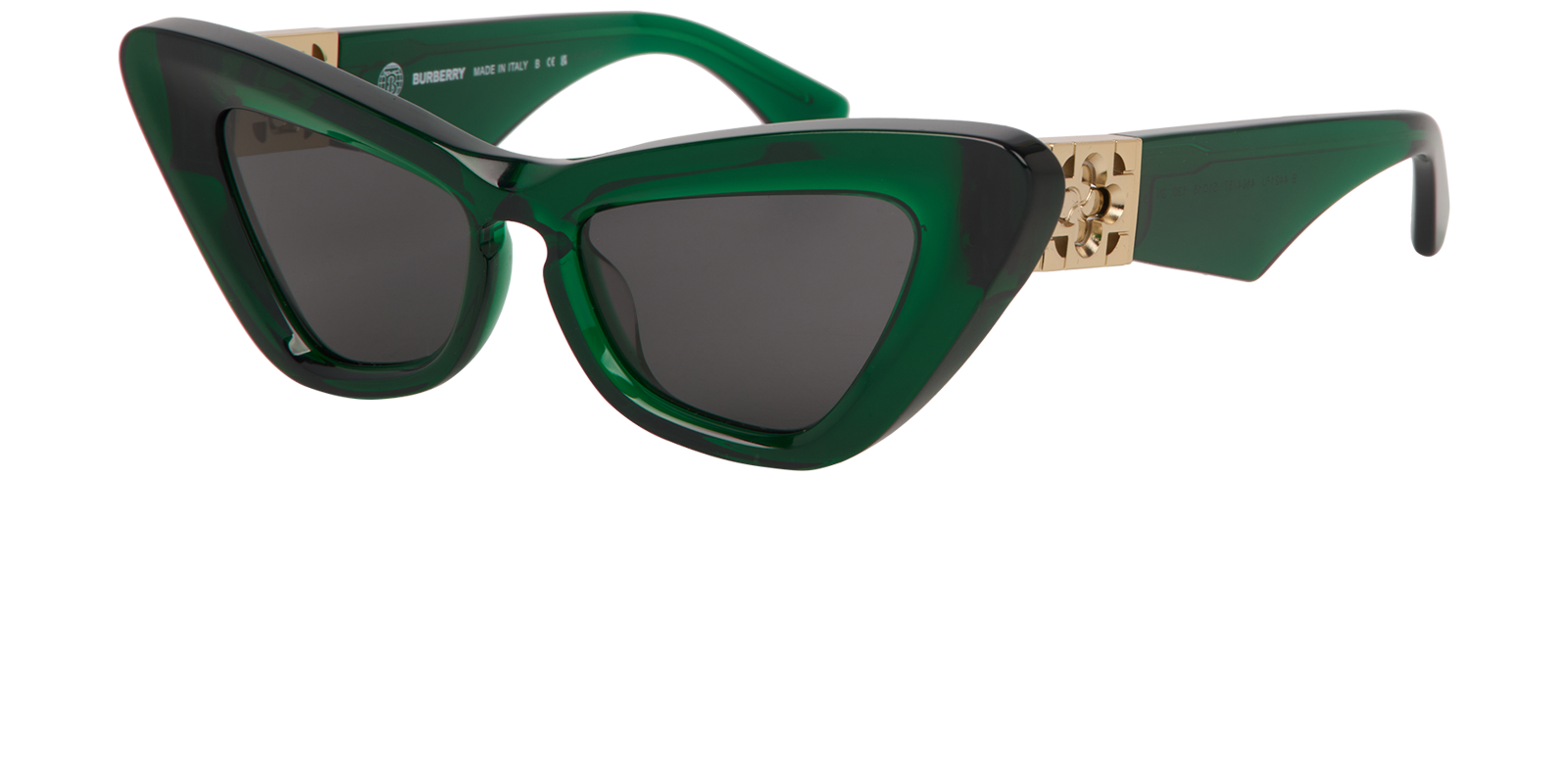 Burberry B4421-U Cat-Eye Sunglasses, &pound;90, Accessories, Green, Bottom view
