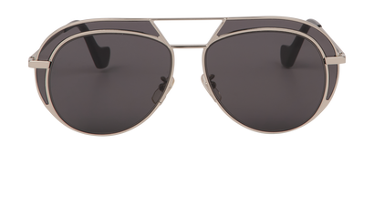 Loewe LW40023U Aviator Sunglasses, &pound;180, Accessories, Silver, Front view