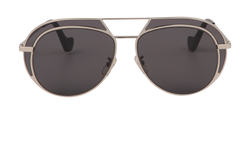 Loewe LW40023U Aviator Sunglasses, Metal, Silver, C, 2*
