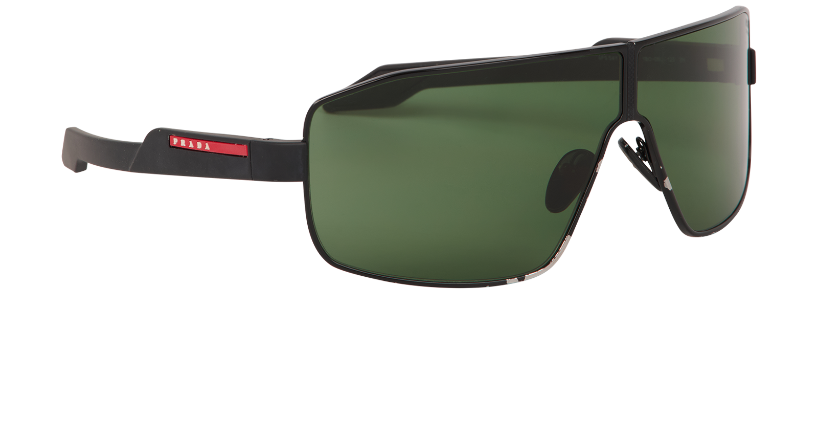 Prada Linea Rossa SPS54Y Sunglasses, &pound;130, Accessories, Black, Side view
