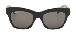 Balenciaga BB0132S Sunglasses, Acetate, Black, MII, C, 3*