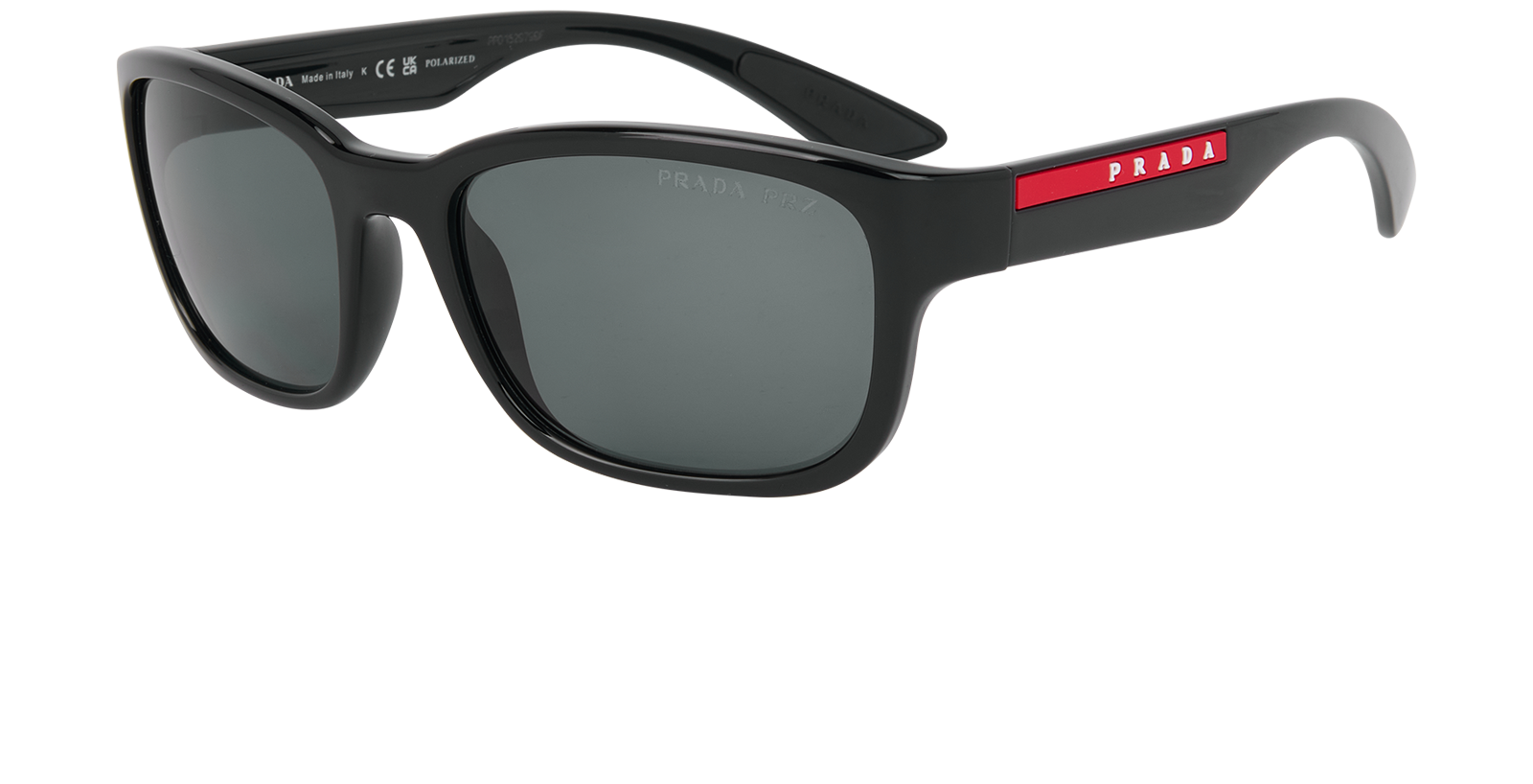 Prada SPS05V Linea Rossa Sunglasses, &pound;120, Accessories, Black, Bottom view