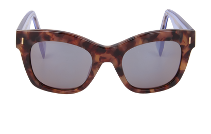 Fendi 0025/S Square Sunglasses, £130, Accessories, Brown, Front view