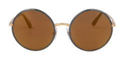 Dolce & Gabbana DG2155 Round Sunglasses, Metal, Grey/Gold, C, 2*