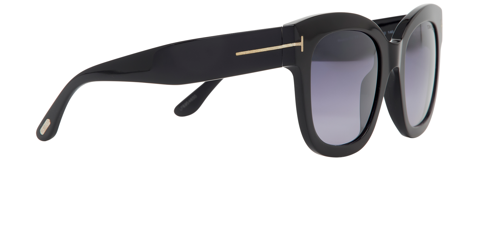 Tom Ford Beatrix-02 TF613 Square Sunglasses, &pound;150, Accessories, Black, Side view