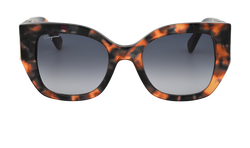 Salvatore Ferragamo SF1045S Cat Eye Sunglasses,Acetate,Brown,C/B,2*