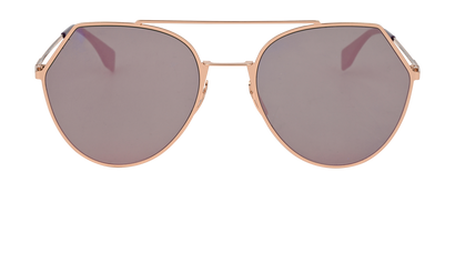 Fendi FF0194/S Aviator Sunglasses, £150, Accessories, Rose Gold, Front view