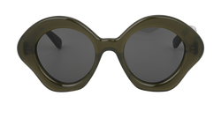 Loewe LW40125U Butterfly Sunglasses, Acetate, Green, DB, 3*