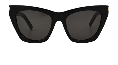 Saint Laurent SL214 KATE Sunglasses, £160, Accessories, Black, Front view