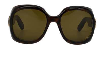 Christian Dior Lady 95.22 R21 Oversized Sunglasses, &pound;195, Accessories, Brown, Front view