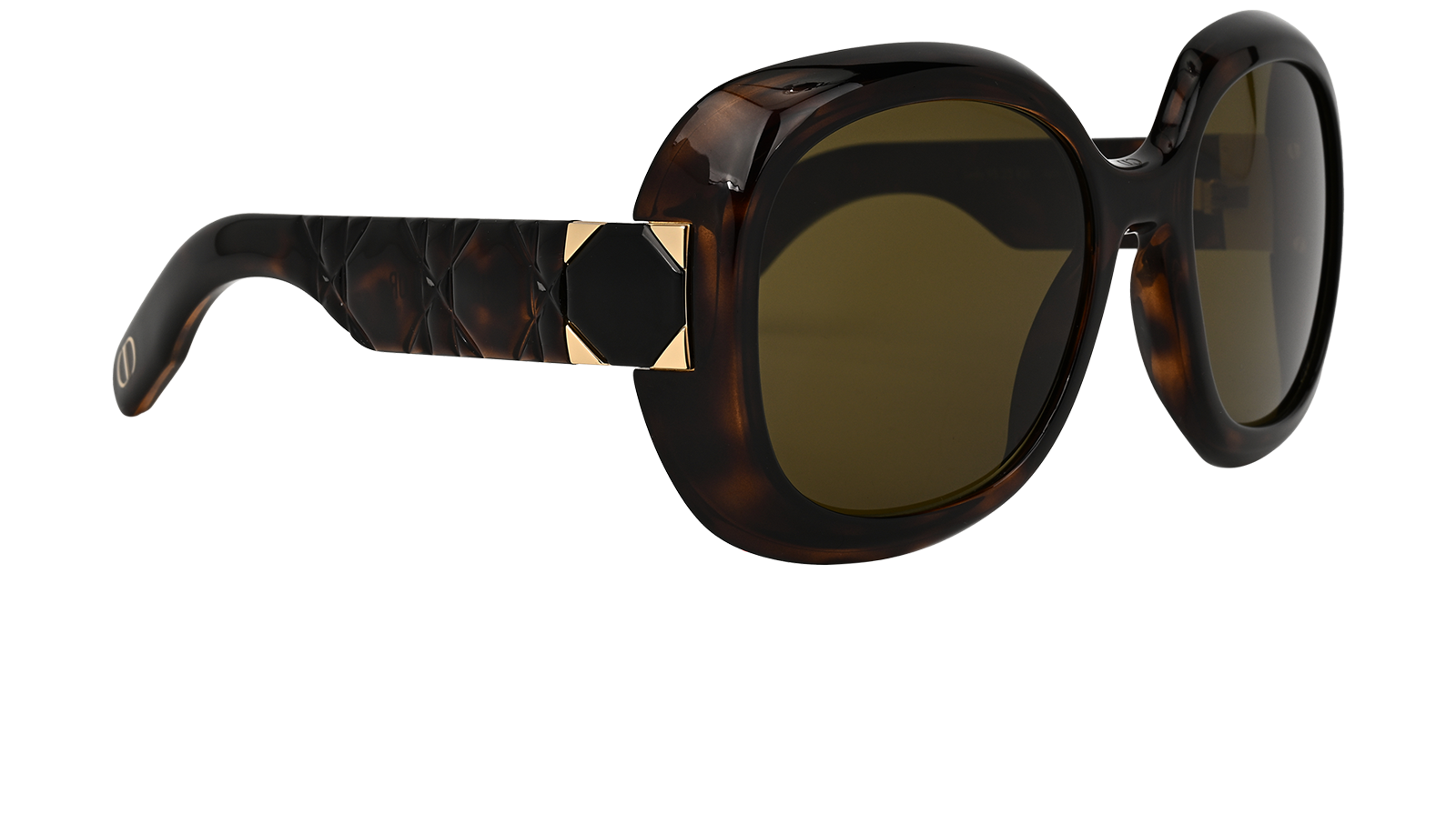 Christian Dior Lady 95.22 R21 Oversized Sunglasses, &pound;195, Accessories, Brown, Side view