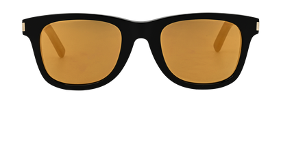 Saint Laurent SL51 Surf Sunglasses, &pound;150, Accessories, Black, Front view