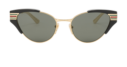 Gucci GG0522S Sunglasses, Gold/Blk, MIJ, C/DB, 3*