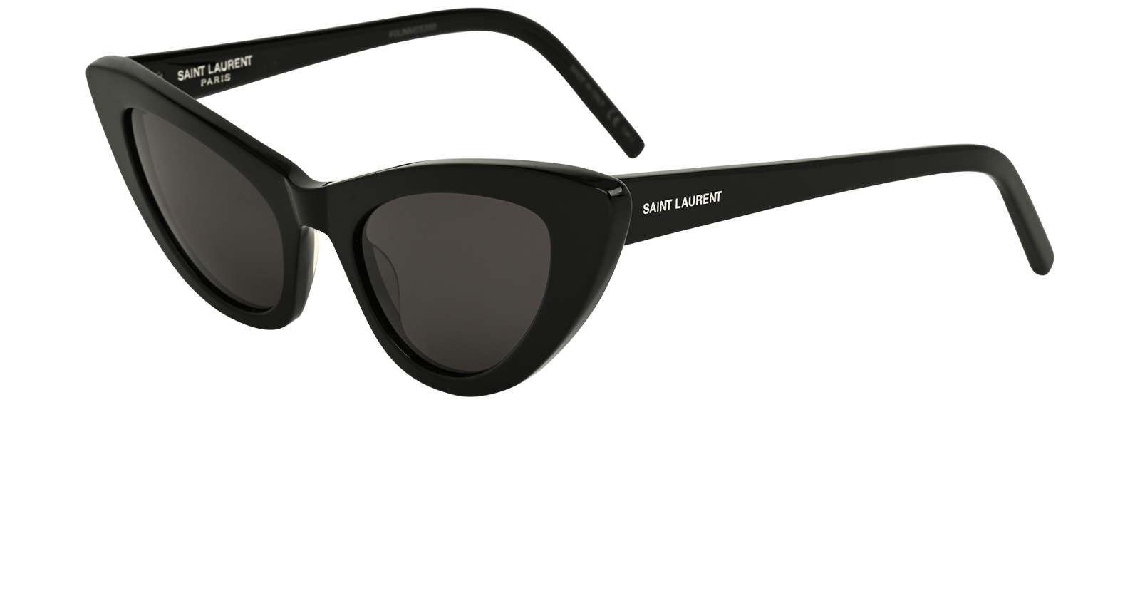 Saint Laurent SL213 LILY Cat Eye Sunglasses, &pound;140, Accessories, Black, Bottom view