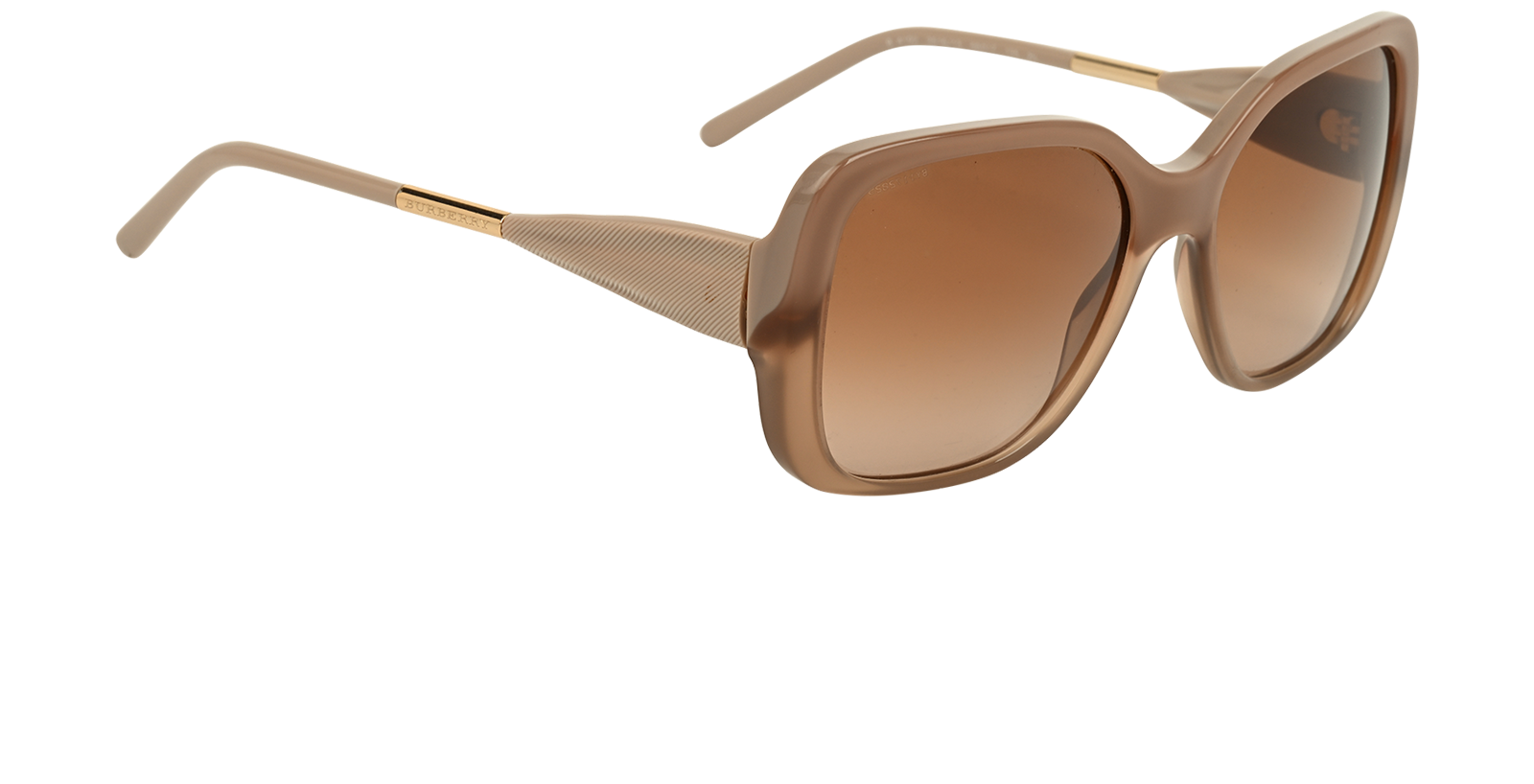 Burberry B4192 Square Sunglasses, &pound;120, Accessories, Brown, Side view