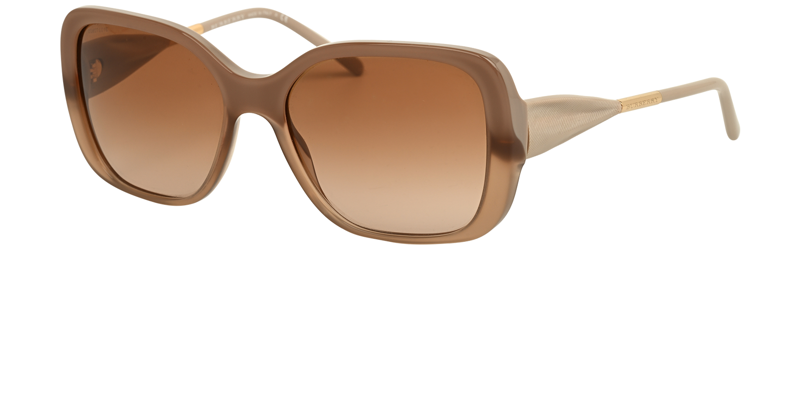 Burberry B4192 Square Sunglasses, &pound;120, Accessories, Brown, Bottom view