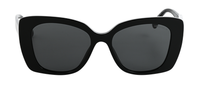 Chanel 5422B Square Sunglasses, &pound;250, Accessories, Black, Front view