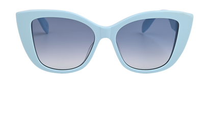 Alexander McQueen AM0347S Cat Eye Sunglasses, &pound;110, Accessories, Black, Front view