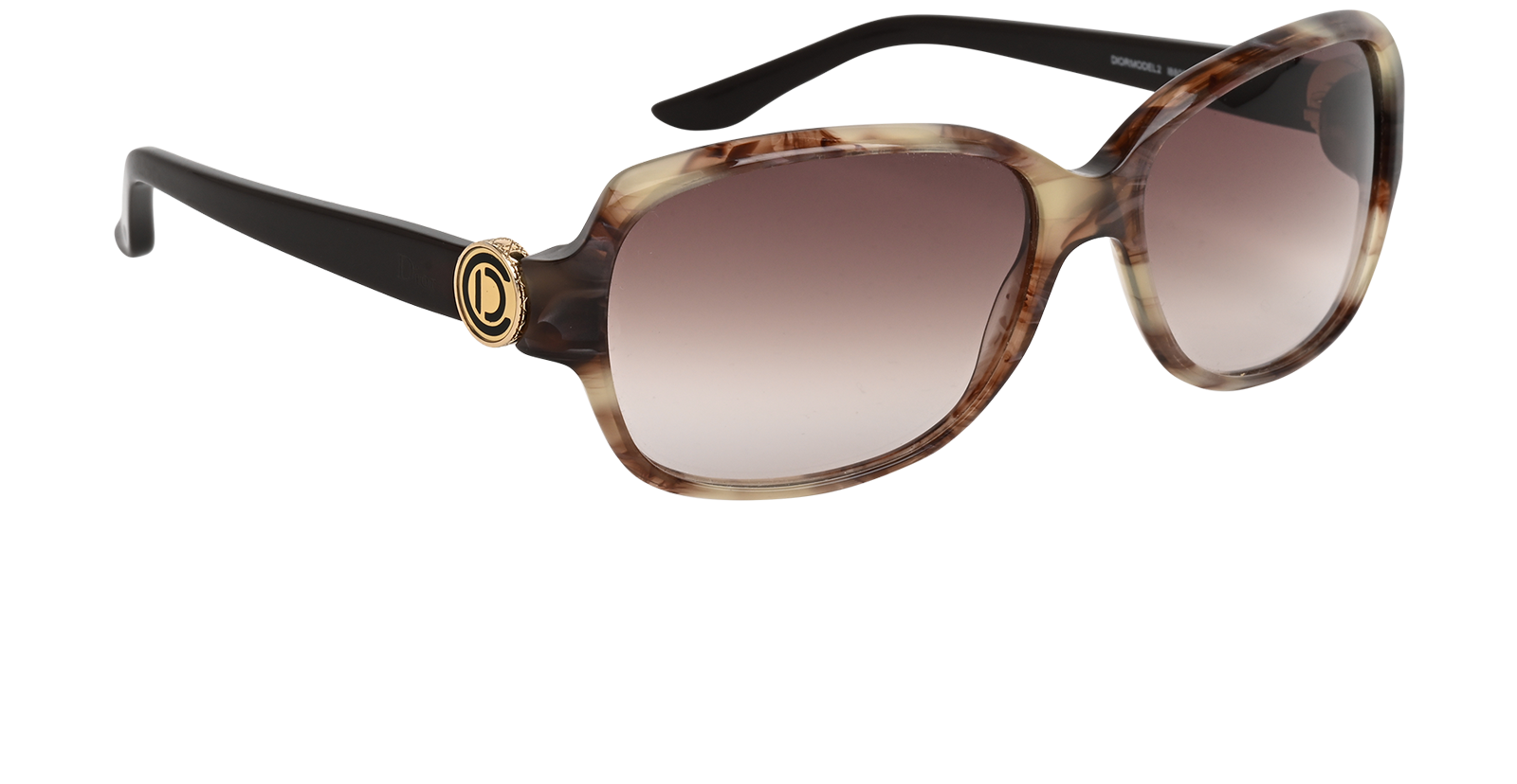 Christian Dior DiorModel2 Sunglasses, &pound;130, Accessories, Brown, Side view