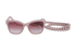Chanel 5487 Sunglasses With Beaded Strap, &pound;310, Accessories, Pink, Front view