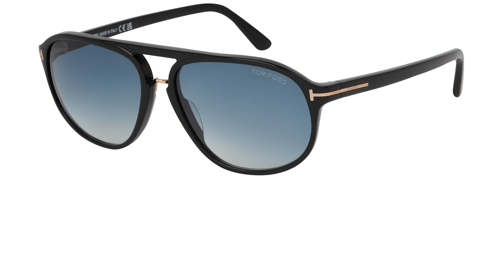 Tom Ford Jacob TF447 Sunglasses, &pound;90, Accessories, Black, Bottom view