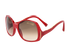 Louis Vuitton Z0075W Gina Sunglasses, &pound;180, Accessories, Red, Bottom view