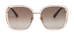 Chloe CH0077SK Oversized Sunglasses, Metal Gold, MII, C, 3*