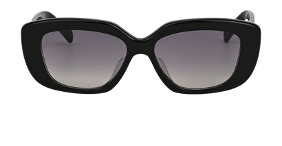 Celine CL40216U Rectangle Sunglasses, &pound;220, Accessories, Black, Front view