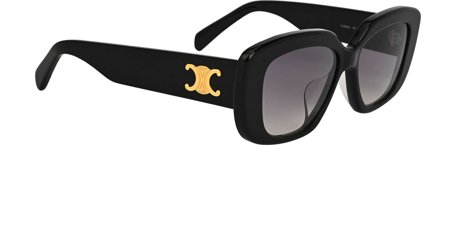 Celine CL40216U Rectangle Sunglasses, &pound;220, Accessories, Black, Side view