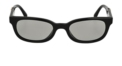 Chanel 71418 Rectangular Sunglasses, &pound;190, Accessories, Black, Front view