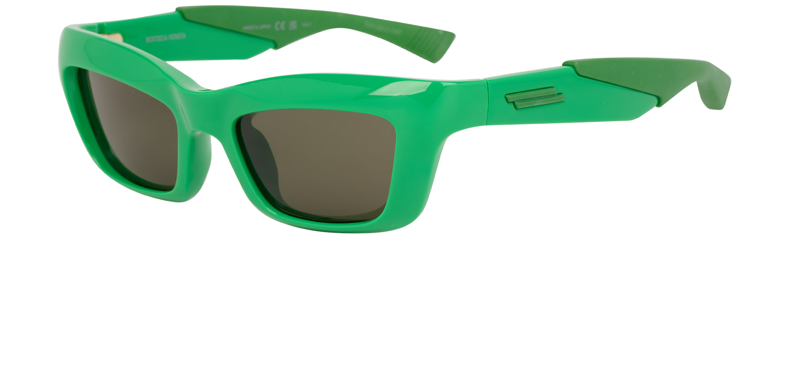 Bottega Veneta BV1182S D-Frame Sunglasses, &pound;120, Accessories, Green, Bottom view