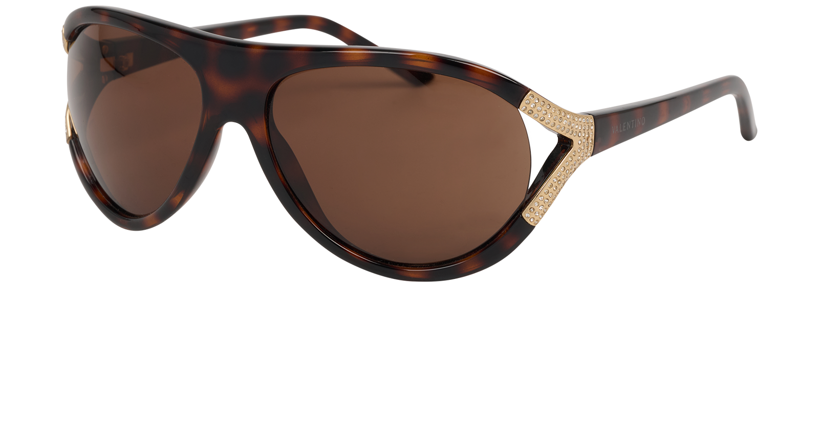 Valentino 5509/S Sunglasses, &pound;90, Accessories, Brown, Bottom view