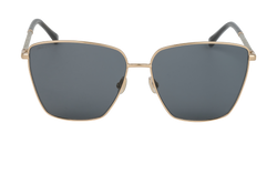 Jimmy Choo LAVI/S Glittered Square Sunglasses, Acetate, Gold, C, 3*