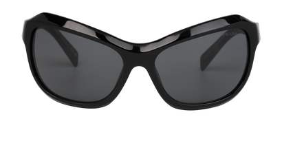 Prada Swing Re-Edition Sunglasses, &pound;160, Accessories, Black, Front view