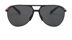 Prada SPS53Z Aviator Sunglasses, Metal, Black, C/B, 3*