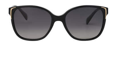 Prada SPR01O Cat Eye Sunglasses, &pound;130, Accessories, Black, Front view